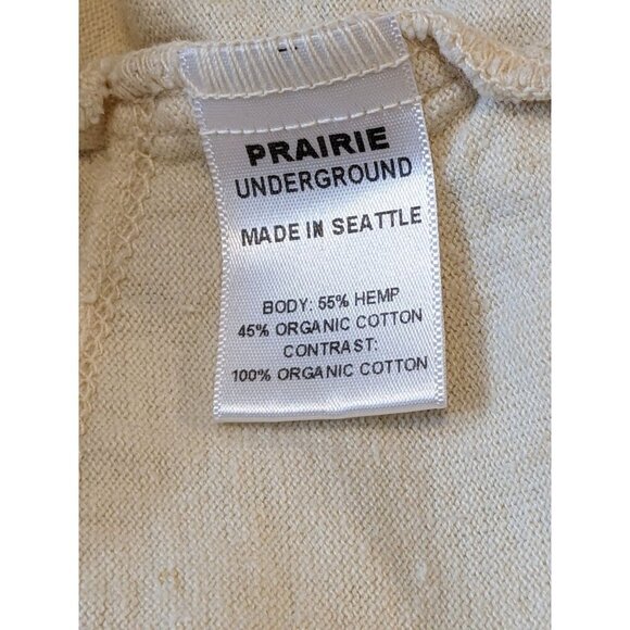 Prairie Underground Button Up Shirt Womens S Pockets Hemp Organic Cotton Striped - Picture 6 of 6